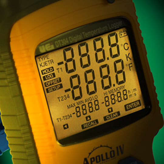 Quad Input Digital Thermometer (Type K,J & T) C/W Logging Software